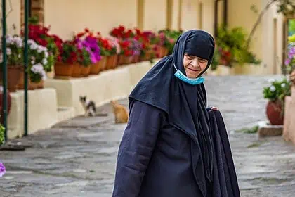 Nonne in Mystras bzw. Mistra - Griechenland