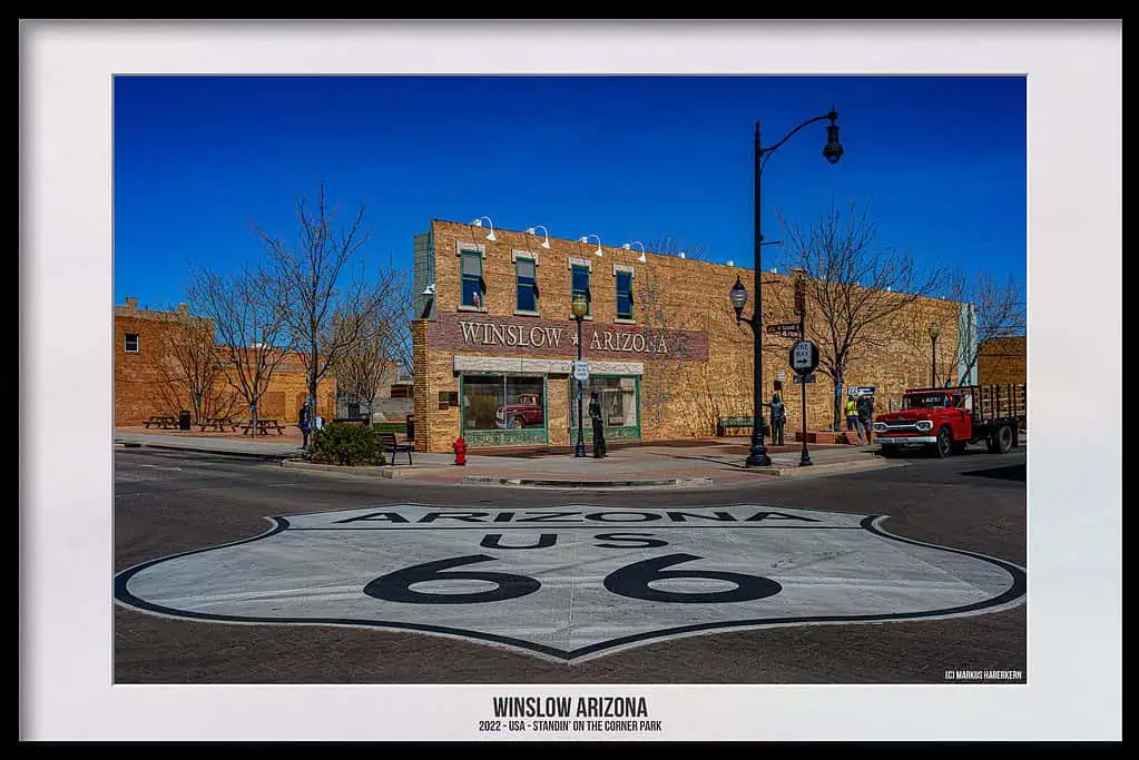 Well, I’m standin' on a corner in Winslow, Arizona