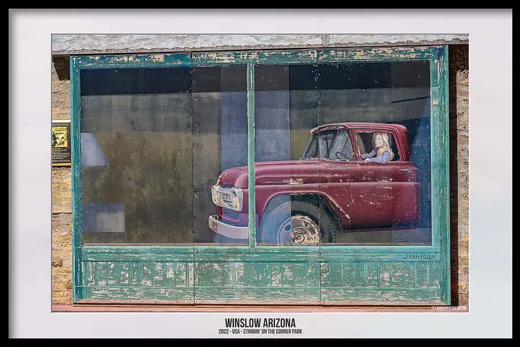 Well, I’m standin' on a corner in Winslow, Arizona