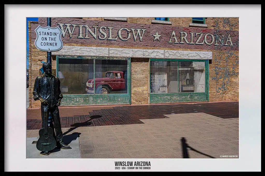 Well, I’m standin' on a corner in Winslow, Arizona