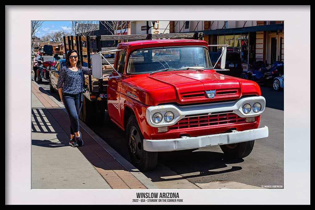 Well, I’m standin' on a corner in Winslow, Arizona